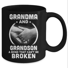 Load image into Gallery viewer, Grandma And Grandson A Bond That Can't Be Broken Mug Gifts For Family Lovers, Birthday, Anniversary Ceramic Coffee Mug 11-15 Oz