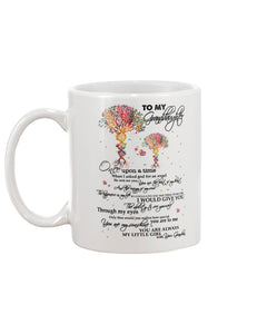 Personalized To My Granddaughter Tree DNA Mug From Grandma You Are My Sunshine You Are Always My Little Girl Great Birthday Christmas Gifts